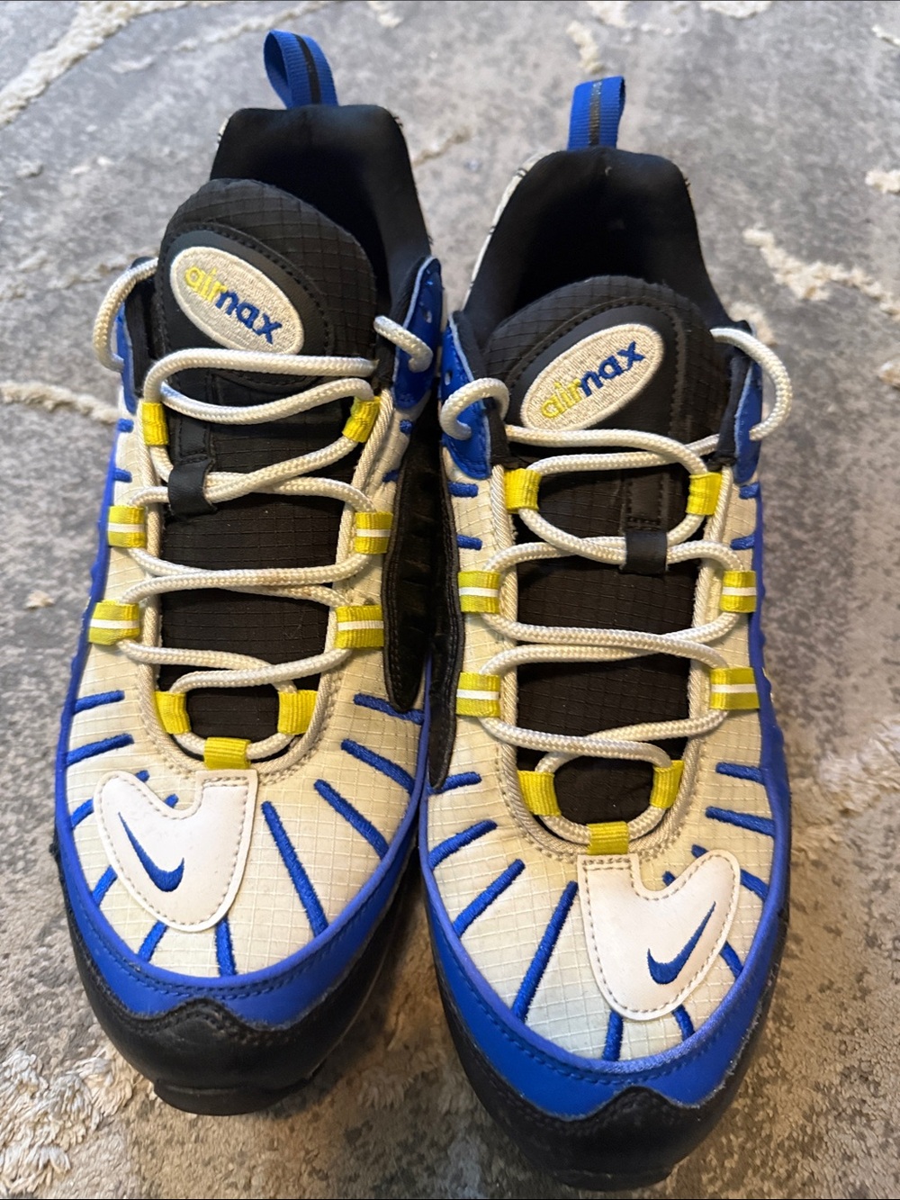 Nike Air Max Men’s Sneakers - White/Blue/Yellow